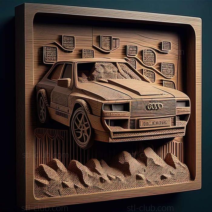 3D model Audi Sport quattro (STL)